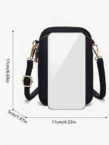 Colorful Gradient Butterfly Heart Pattern Crossbody Bag, Compact Oxford Fabric Multi-Pocket Shoulder Bag And Phone Bag With Gold Zipper, Adjustable Shoulder Strap, Coin Storage And Earphone Hole - Perfect For Daily Commute And Casual Outings, Summer Beach Travel, Delicate Texture - Multicolor - View 12