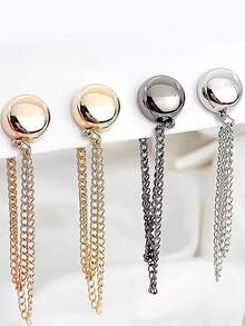 6 chiếc kẹp quần áo từ tính đa chức năng, kẹp nút từ tính, kẹp ghim không cần kim cho áo khoác cardigan nữ. - nhiều màu - Xem 3