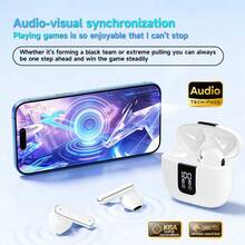 Auscultadores Semi-In-Ear TWS 2026 Novo Estilo, Bluetooth 6.0, Mini, para Desporto e Casais, Vídeo, 9D HIFI Stereo, Cortical, para Android e , Música, Telemóvel, Auriculares Inteligentes, para - Ver 3