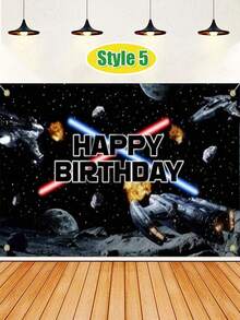 Hasbro 这款色彩鲜艳的主题生日背景横幅，以标志性人物、星舰和喜庆的“生日快乐”字样为特色。采用轻便耐用的面料制成，并采用防褪色、高清印刷技术，这款抗皱背景横幅易于悬挂和重复使用。 - Silver-2pcs - 查看 18