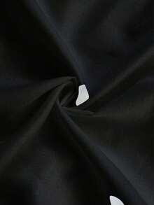 2 Piezas Juego minimalista de mujer con lunares, primavera/verano - Negro - Ver 6