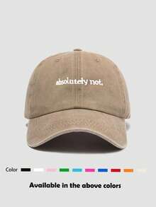 1pc Unisex Printed Distressed Washed Baseball Cap, Vintage Style, Breathable Sports Visor Hat For Outdoor, Fishing, Travel,Beach,Holiday - Multicolor - View 6