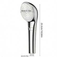 Dual-Color Multi-Gear Pressurized Shower Head - Upgraded Bathroom Shower Experience! Silver-Black Dual-Color Suits Different Decoration Styles, Multi-Mode One-Key Switching (Soft Skin / Pressurized, Etc.), Comfortable Water Flow Enveloping The Body, Tool-Free Installation Fits Most Shower Hoses, Combining Aesthetics And Practicality - Multicolor - View 4