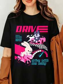 Women T-Shirts - Black - View 1