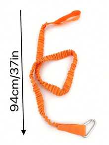 1pc Elastic Kayak Paddle Rope Safety Lanyard, With Retractable Webbing Suitable For SUP Paddles, Canoe Oars, Fishing Rods, And A Water Sports Anti-Lost Device - Multicolor - View 4