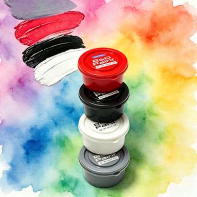 Party Essential! MeiduGogo Tri-Color Face Paint, Waterproof And Sweat-Resistant, Easy To Create Clown/Demon/Skeleton Makeup, Easily Removable With Water, No Residue