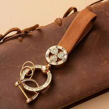 1 pieza Llavero de coche decorado con diamante de imitación de lujo, accesorio elegante como regalo para hombres y mujeres - Llavero exquisito - Ver 2