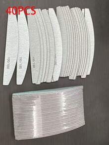 40/25/5 chiếc dũa móng tay hình lưỡi liềm màu xám, dũa móng hai mặt, dụng cụ làm móng chuyên nghiệp, thích hợp cho móng acrylic, nối móng, tự làm và sử dụng tại salon, độ nhám 100/180, dũa móng, dụng cụ làm móng, quà tặng (Kiểu ngẫu nhiên) - Nhiều màu - Xem 13