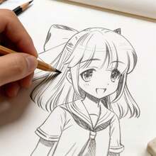 Buku Sketsa Gambar Garis Ramah Pemula, Menampilkan Karakter Pahlawan Anime yang Imut, Menyediakan Latihan Sketsa dan Mewarnai Garis Luar Sederhana Langkah demi Langkah, Panduan Menggambar Pensil Sendiri untuk Remaja dan Dewasa, Ideal untuk Kelas Seni dan Pendidikan di Rumah - Berwarna merah muda - View 5