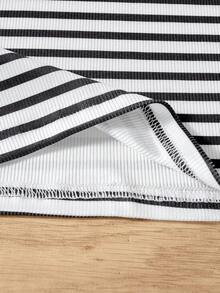Bộ 3 áo thun không tay kẻ sọc dáng casual cho bé gái, thời trang mùa xuân/hè. - Nhiều màu - Xem 8
