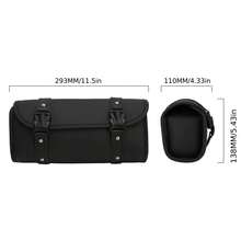 通用PU皮革摩托车前叉工具包，适用于SIMSON S51前叉车把后座储物袋、Dyna踏板车 - A - 查看 2