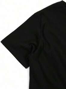 Feliz Pascua, Divertido Disfraz de Conejita Corgi Mamá con Huevo de Pascua, Camiseta de Manga Corta con Cuello Redondo para Mujer, Camisetas Gráficas de Moda, Blusas para Mujer - Negro - Ver 5