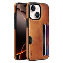Dompet/Casing Ponsel Kulit PU Vintage Cocok untuk iPhone - Coklat - View 9