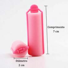 Set Of 8 Sponge Hair Styling Bobs, 7cm Long, 3cm Diameter, DIY Pink, Doesn't Snag Hair, Simple. - 粉色 - 查看 7