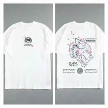 DARC American Fashion Brand Digital Print Pure Cotton Short-Sleeve Summer National  Loose-Fit Unisex T-Shirt - T07白色 - 查看 9