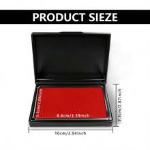 Set 2 Bantalan Tinta Merah & Hitam, Bantalan Tinta Cepat Kering, Bantalan Tinta Persegi Panjang, Kotak Sidik Jari Bantalan Tinta Cepat Kering, Bantalan Segel Kantor Keuangan, Bantalan Tinta Segel Sidik Jari, Cocok untuk Penyegelan Dokumen Kantor, Stempel Penilaian Guru Sekolah, Seni Sidik Jari Anak-anak, Stempel Dekorasi Perencana, Penandaan File, Hadiah Kembali ke Sekolah, Hadiah Perlengkapan Kantor, Hadiah Praktis - beraneka warna - View 8