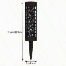 4pcs/8pcs Outdoor Solar Lawn Lights, Rectangular Circular Hollow Garden Projection Lamps, Equipped With 600 MAh Batteries And Waterproof IP44 Rating, Featuring Geometric Pattern Reflection Effect, Automatically Switch On/Off According To The Change From Dusk To Night, Are Highly Suitable For Outdoor Gardens, Lawns, Terraces, Balconies And Family Courtyards As Decorative Lighting. - Ánh sáng ấm áp - Xem 3