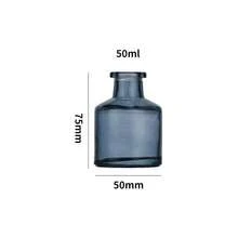1/2pcs 50ml Empty Home Fragrance Diffuser Bottle, Party Gift, Glass Container, Reed Essential Oil, For Office Decoration, For DIY Diffuser Replacement Set, Party Gift, Glass Container Reed Decoration Office (No Cap) - 50ML - View 11