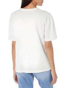 Women's Casual Short Sleeve T-Shirt, Slim Fit, Soft Cotton, Round Neck, Basic And Versatile - High Quality - 白色 - 查看 3