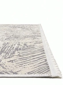 Modena Scandinavian Washable Chenille Rug With Fringes, Non-Slip Backing For Hallway, Living Room - Beige - View 7
