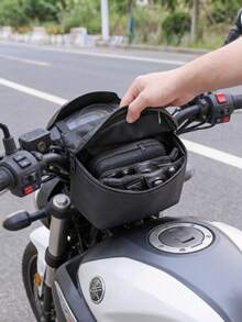 Motorcycle And Electric Dashboard Bag With Touch Screen Navigation, Durable Motorcycle Storage Bags, Outdoor Storage For Phone, Keys, Motorcycle Essentials - Secure Handlebar Mount For Riding Safety, Stylish & Sturdy Design - A - View 10