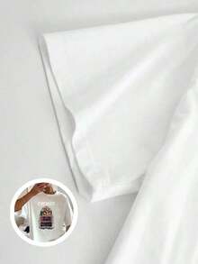 Playera gráfica casual juvenil 1 pieza Blusas para mujer Hermosas blusas para mujer Conjuntos de ropa para mujer Camisetas El Silencio Blancas y Playera con diseño de rostros impresos Impresión de alta calidad Cuello redondo Corte básico holgado Transpirable Versátil Lavable a máquina Talla cómoda S ~ 3XL Esencial para uso diario casual y deportivo Verano - Blanco - Ver 6