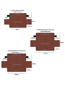 Reversible Protective Cover For Single/Double/Triple Sofas - Stain-Resistant, Moisture-Resistant, Pet-Scratch Resistant. Washable Fabric, Easy To Change. Durable Family Design. Available In Multiple Colors. - Brown - View 11
