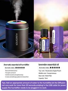 Humidificador portátil, humidificador USB de escritorio mini, tanque de agua de 180ml, bajo nivel de ruido de 2W, adecuado para oficina, viaje, dormitorio, accesorios para automóvil en color negro/blanco, humidificador de aromaterapia, ambientador de aire - cilindro - Ver 19