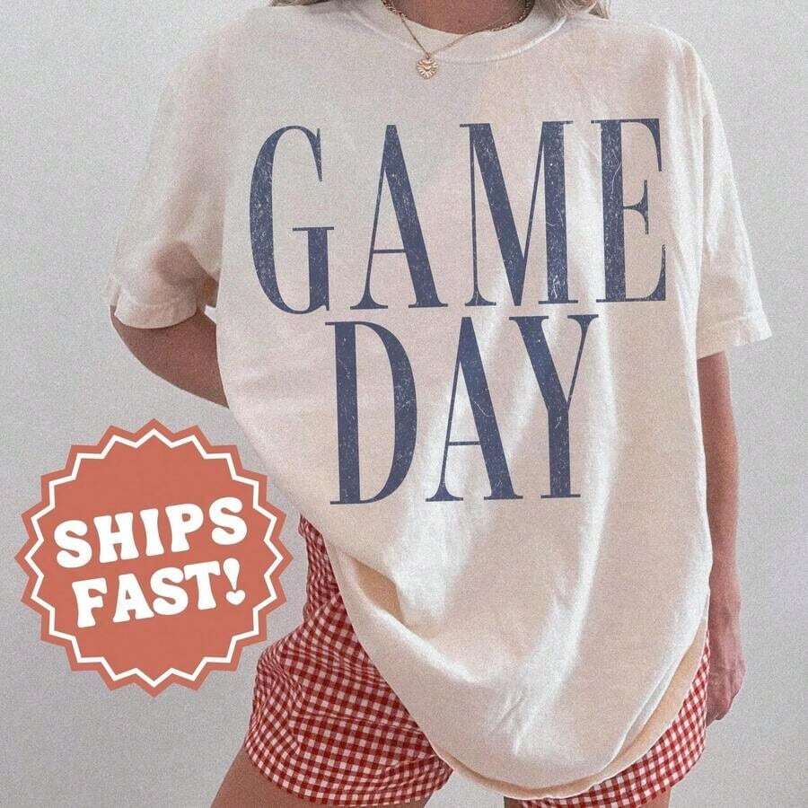 1 pieza de camiseta para el día del juego, camiseta para mamá de fútbol, camiseta para mamá de béisbol, ropa de otoño, camiseta deportiva para mujer, camiseta gráfica, linda, 180g, 100% algodón, los diseños están impresos. Unisexo. - Blanco 4 - Ver 1