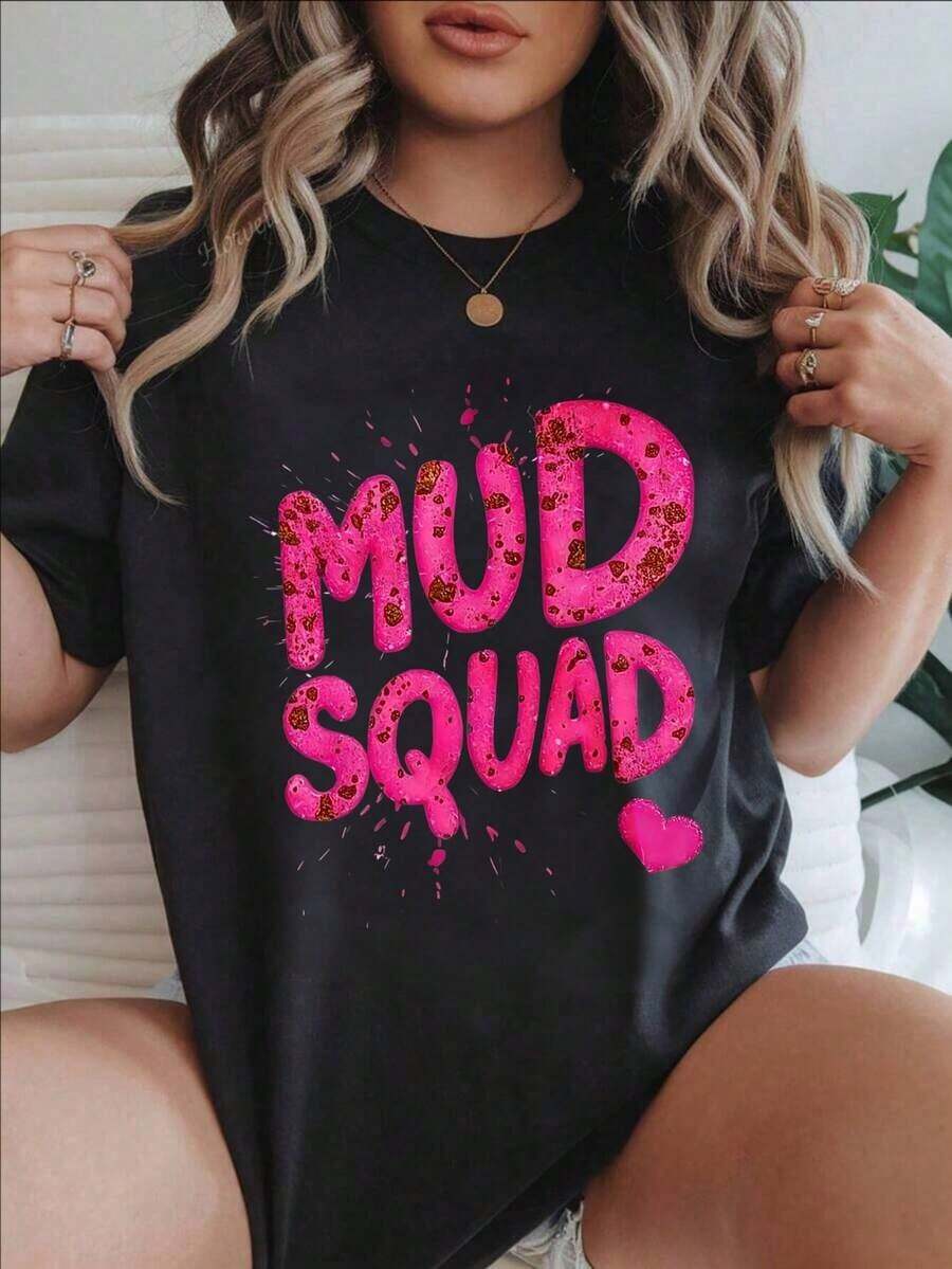 Camiseta Casual de Mujer con Diseño Vintage de Salpicaduras de Corazón Rosa, Adecuada para Todas las Temporadas
BlackFashion - Negro - Ver 1