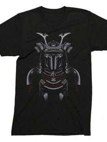 Women's Casual T-Shirt Elegant Women's Shirt Mandalorian Samurai Unisex T-Shirt For Adults & Kids Fun Themed Men's Shirt 100% Cotton Soft Feel T-Shirt. Women's Casual Clothing, Women's Casual Shirt, Casual Top, T-Shirt Series. Suitable For Everyday Casual Wear. The Fabric Is Light And Breathable. A Perfect Choice For Cute And Stylish Vacations. Suitable For Both Festive Celebrations And Everyday Wear. An Excellent Match For Vintage-Style Campus Life And Daily Outfits. Cute Design, Comfortable And Close-Fitting. Classic Style, Soft And Skin-Friendly Fabric - 黑色 - 查看 9
