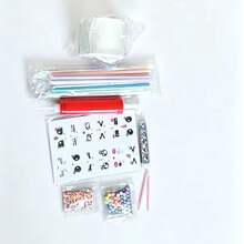 Juguete de estrés de masilla Nano, set de alivio de estrés con burbujas de soplado de pegamento Nano DIY, suministros de scrapbooking (empaque aleatorio, accesorios y bomba de aire de color aleatorio) - Multicolor - Ver 11