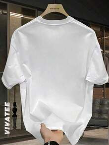 Camiseta Abuelo Orgulloso "Soy el Abuelo Orgulloso de una Nieta Maravillosa", 100% Algodón Color Puro, Ajuste Unisex, Verano 2026, Ideal para Uso Diario y Regalos - Blanco - Ver 3