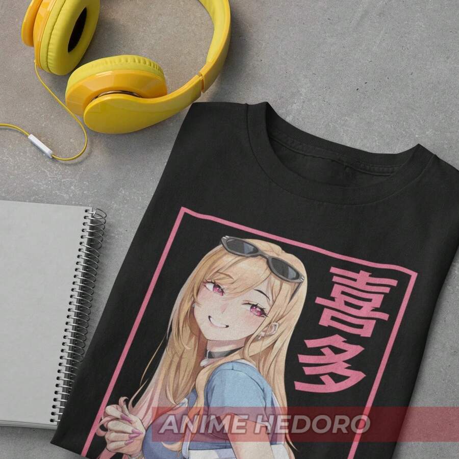 Camiseta UniS1ex Cosplay Darling Anime Woman, Camiseta Manga 220G de algodón suave para hombre y mujer, confeccionada con tejido premium duradero y agradable al tacto, ideal para todo tipo de cuerpo y para uso diario. Camisetas casuales transpirables y ligeras, conjuntos elegantes para otoño, perfectas para el día a día, actividades al aire libre, viajes, vacaciones y fiestas temáticas durante todo el año. - Negro - Ver 1