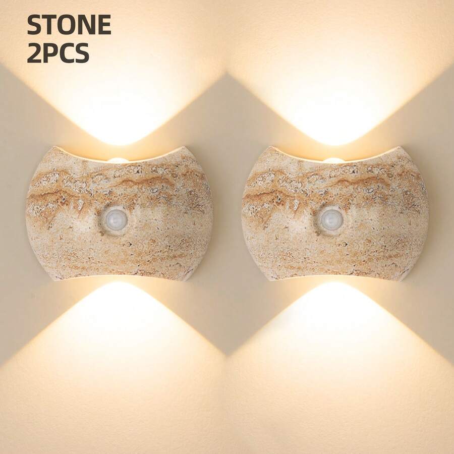 LED Motion Sensor Wall Light, Wireless Wall Lamp Decorative Lighting, Eye-Protection LED Wall Light, Battery Powered Night Light, Suitable For Hallway, Bathroom, Bedroom, Kitchen, Room Decor, Bedroom Decor, Home Decor, Christmas, Halloween Decoration