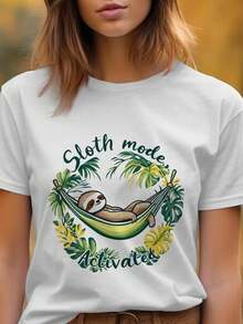 other Mode Activated T1S1Hirt, Cute other Hammock Illustration T1EE, Funny other S1Hirt, Cozazy other Graphic hirt. - Blanco - Ver 2