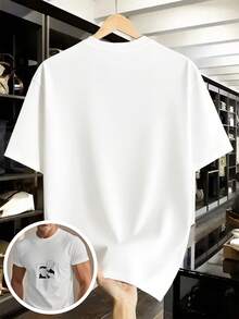 Tienda Local, Camisas de Hombre, Ropa de Hombre, Camisetas para Hombre, Camisa de Hombre, Camiseta Blanca y Negra  180G, Estampado de Anime, Camiseta de Alta Calidad, Cuello Redondo, Corte Holgado Básico, para Hombres y Mujeres, Transpirable, Versátil, Lavable a Máquina, Cómoda, Tallas S ~ 3XL, Diario, Casual, Deportivo, Esencial para el Verano.Y2k Camiseta Camisa De Y2k Camiseta Camisa De - Blanco - Ver 3