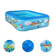 Inflatable Swimming Pool, Made Of PVC Material, Multi-Layer Leak-Proof Design, Stable Support To Prevent Deformation, Large Capacity Space For Carefree Swimming, Enjoy Cooling Fun Anytime Anywhere At Home, No Need To Travel Far, Suitable For Outdoor And Indoor Use, Can Play Water In Small Spaces Like Yard, Balcony, Backyard, Beach, Easy To Inflate, Deflate And Store - Multicolor - View 4