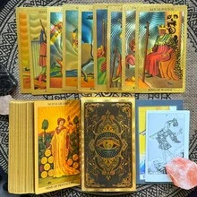 78pcs Spanish Classic Vintage Tarot Cards, Full Spanish Language Waite System Divination Card Deck, Vintage Mysterious Eye Tarot Cards, Spanish Divination Cards, Suitable For Personal Daily Divination, Meditation, Party Board Games, Vintage Style Collectors, Comes With Delicate Box And Instruction Manual - Multicolor - View 4