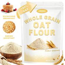 Seelo 1 Lb/2 Lb Whole Grain Oat Flour | Unirradiated | Finely Ground | Suitable For Making Muffins, Pancakes, Smoothies | Healthy Baking Oat Flour | Gluten-Free - 1 pc - View 1