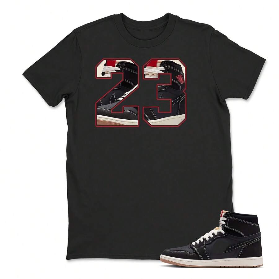 Number 23 Jersey To Match The AJs 1 High OG Flight Club – Graphic Jersey To Match The Jordans 1s – Flight Club 1s Jersey, Clothing For Adults And Children. - 款式 - 查看 1