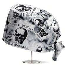 1 chiếc mũ co giãn bằng polyester in hình răng nha khoa/y tế, có thể điều chỉnh kích cỡ, thích hợp cho nam và nữ, dùng trong phòng khám nhi khoa. - Nhiều màu - Xem 16