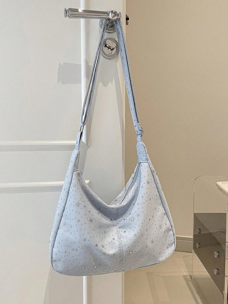Fashionable Large Tote Bag For Women, New Design Shoulder Bag, Chic Handbag - Blue - View 1