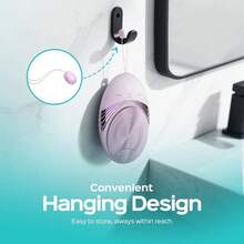 Facial Cleansing Brush Face Scrubber : Portable Silicone Waterproof Rechargeable Face Wash Brush, 5 Cleansing Modes, Electric Deep Cleaning For Men &Amp; Women, Removing Blackhead (Light Purple) - ColorC - 查看 6
