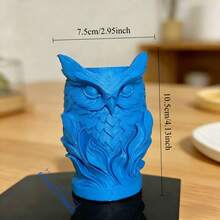 1 hộp đựng bút hình cú mèo in 3D, hộp đựng bút để bàn sáng tạo, hộp đựng văn phòng phẩm - Giá đỡ bút hình cú - Xem 4