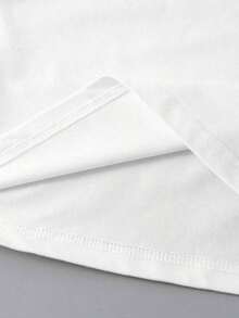 1 Pieza de Camiseta Casual de Moda para Hombres y Mujeres, Camiseta Estampada con Lema y Letras, Manga Corta y Cuello Redondo, LOS ANGELES, para Ropa de Año Nuevo, Camisetas Gráficas para Mujer, Versátiles, fáciles de combinar, para uso diario, estilo urbano, ropa de vacaciones, ropa de fin de semana. - Blanco - Ver 4