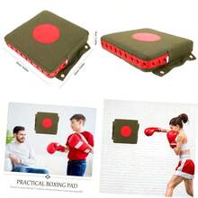 Almohadilla de Boxeo Montada Pared Gruesa de Lona Resistente para Entrenamiento de Golpes y Patadas, Equipo de Kickboxing para Gimnasio y Uso Doméstico - como en la imagen - Ver 1