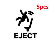 5pcs/Set Funny "Ejection" Button Stickers For Car Dashboard, Interesting Decorative Stickers, Gifts For Car Enthusiasts - Decorative Stickers - View 12