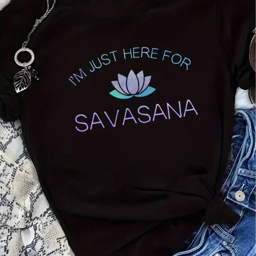 Printed T-Shirt For Men And Women - Black - View 1