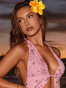 6er/1er Pack Damen Strand Blumen Haarspangen, Weiß, Rosa, Gelb, Rot, Blau Batik Kunstblumen Barrettes, elegante minimalistische vielseitige Accessoires für Alltag, Lässig, Party, Strand, geeignet für Frisuren wie Pferdeschwanz, Dutt, Gesichtwaschen, Make-up, Haarklammern, Clips für Haare - Verschiedenfarbig - Übersicht 6